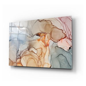 Skleněný obraz Insigne Soft Marble Pattern, 110 x 70 cm