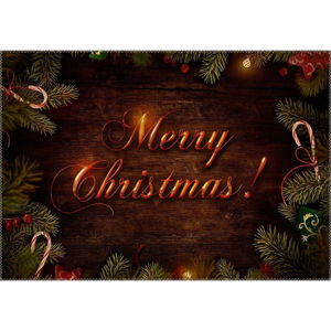 Koberec Vitaus Christmas Period Glowing Sign, 50 x 80 cm
