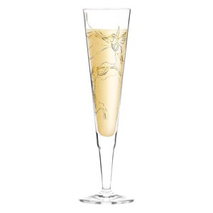 Sklenice na šampaňské z křišťálového skla Ritzenhoff Marvin Benzoni Hummingbirds, 210 ml