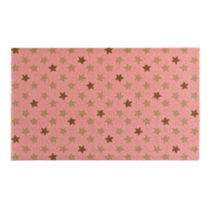 Růžová rohožka Zala Living Design Star Pink, 50 x 70 cm