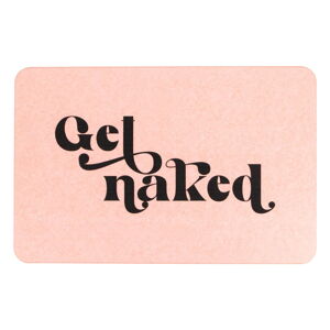 Světle růžová koupelnová předložka 39x60 cm Get Naked – Artsy Doormats