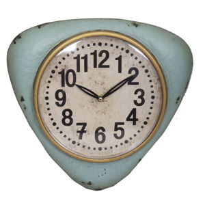 Modré nástěnné hodiny Antic Line Vintage
