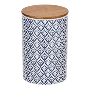 Keramický úložný box s bambusovým víkem Wenko Lorca, 1,45 l
