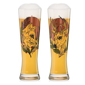 Sada 2 pivních sklenic z křišťálového skla Ritzenhoff Black Label Tobias Tietchen, 660 ml