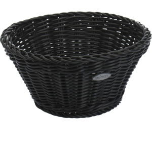 Černý stolní košík Saleen, ø 18 cm