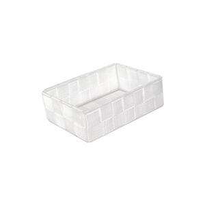 Bílý koupelnový organizér Compactor Stan, 12 x 18 cm
