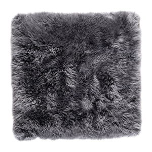 Šedý koberec z ovčí kožešiny Royal Dream Zealand Square, 70 x 70 cm