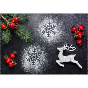 Koberec Vitaus Christmas Period Flour Deer, 50 x 80 cm