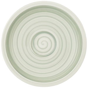 Zeleno-bílý porcelánový podšálek Villeroy & Boch Artesano Nature, 12 cm