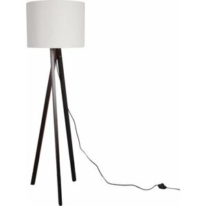 Tempo Kondela Stojací lampa LILA Typ 9 - bílá / dřevo + kupón KONDELA10 na okamžitou slevu 10% (kupón uplatníte v košíku)