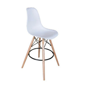 Tempo Kondela Barová židle CARBRY - bílá + kupón KONDELA10 na okamžitou slevu 10% (kupón uplatníte v košíku)