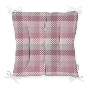 Podsedák na židli Minimalist Cushion Covers Flannel Pink, 40 x 40 cm