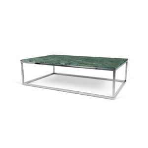 Zelený mramorový konferenční stolek TemaHome Prairie, 75 x 32 cm