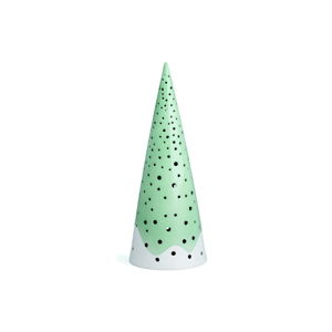Zelený vánoční svícen z kostního porcelánu Kähler Design Nobili, výška 30 cm