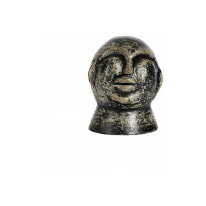 Černá keramická soška Simla Head, výška 21 cm