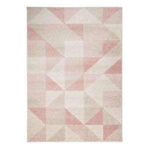 Růžový koberec Flair Rugs Urban Triangle, 133 x 185 cm