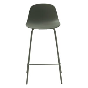 Khaki plastová barová židle 92,5 cm Whitby – Unique Furniture
