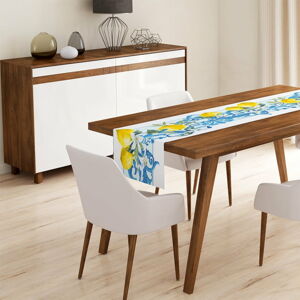 Běhoun na stůl Minimalist Cushion Covers Yellow Lemon, 45 x 140 cm