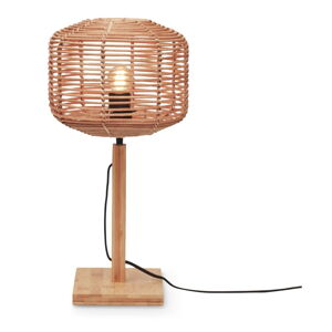 Stolní lampa ratanovým stínidlem v přírodní barvě (výška 40 cm) Tanami – Good&Mojo