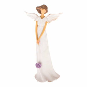 Dekorativní soška Dakls Angel with a Bouquet, výška 20 cm