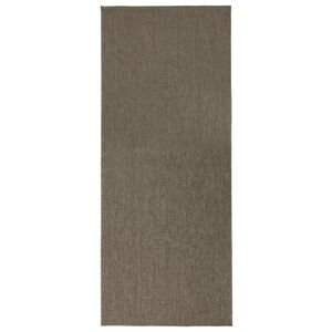Hnědý oboustranný koberec Bougari Miami, 80 x 250 cm