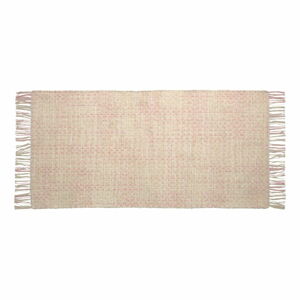 Růžovo-béžový bavlněný dětský koberec Kave Home Nur, 70 x 140 cm