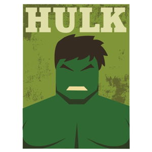 Plakát Blue-Shaker Super Heroes Hulk, 30 x 40 cm