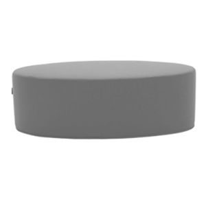 Světle šedý puf Softline Bon-Bon Valencia Grey, délka 100 cm