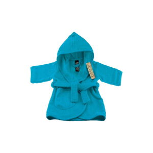 Modrý bavlněný dětský župan velikost 0-12 měsíců - Tiseco Home Studio