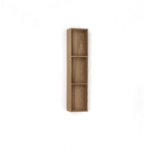 Dřevěná polička s 3 úložnými prostory Tomasucci Billa, 90 x 15 x 20 cm