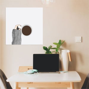 Nástěnný samolepicí obraz North Carolina Scandinavian Home Decors Coffee, 30 x 30 cm