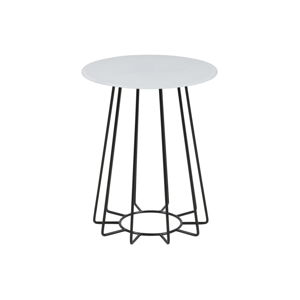 Příruční stolek s deskou z tvrzeného skla Actona Casia, ⌀ 40 cm