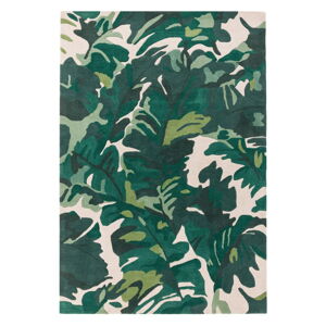 Tmavě zelený ručně tkaný vlněný koberec 120x170 cm Matrix – Asiatic Carpets