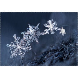 Koberec Vitaus Christmas Period Icy Snowflakes, 50 x 80 cm