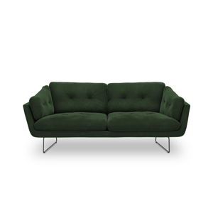 Lahvově zelená třímístná pohovka se sametovým potahem Windsor & Co Sofas Gravity