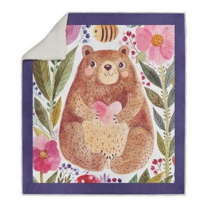Dětská deka OYO Kids Bear With Heart, 130 x 160 cm