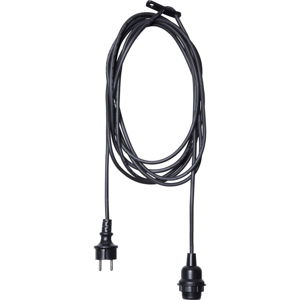 Černý kabel s koncovkou pro žárovku Best Season Cord Ute, délka 5 m