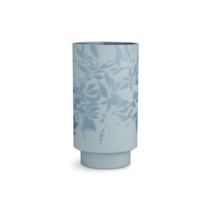 Světle modrá kameninová váza Kähler Design Kabell, výška 26,5 cm