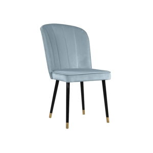 Modrá jídelní židle s detaily ve zlaté barvě JohnsonStyle Leende
