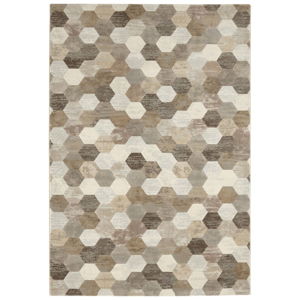 Hnědo-krémový koberec Elle Decor Arty Manosque, 80 x 150 cm