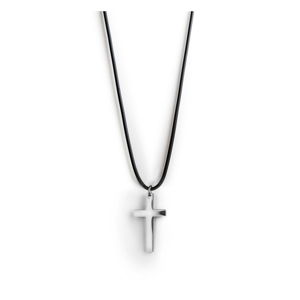 Pánský náhrdelník s přívěskem z nerezové oceli Monomen Silver Cross
