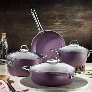 Švěstkově fialový set kuchyňského nádobí Antonia