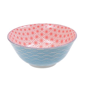 Modročervená porcelánová miska Tokyo Design Studio Star, ⌀ 15,2 cm