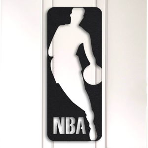 Černá nástěnná dekorace NBA