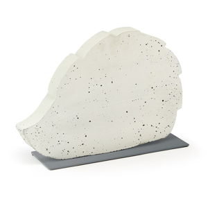 Bílá cementová dekorace La Forma Sens Hedgehog, 37 x 25 cm