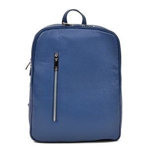 Modrý dámský kožený batoh Carla Ferreri Murio