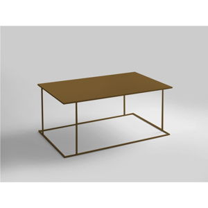Konferenční stolek ve zlaté barvě Custom Form Walt, délka 100 cm