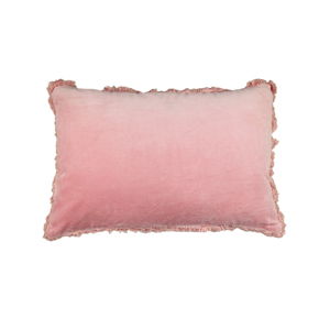 Růžový bavlněný polštář HSM collection Colorful Living Rosa Carro, 60 x 40 cm