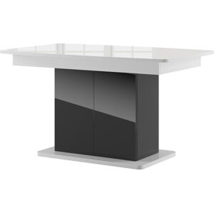 Casarredo Jídelní stůl rozkládací STAR 03 černá/bílá lesk