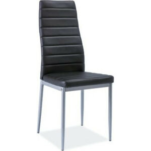 Casarredo Jídelní čalouněná židle H-261 Bis černá/alu